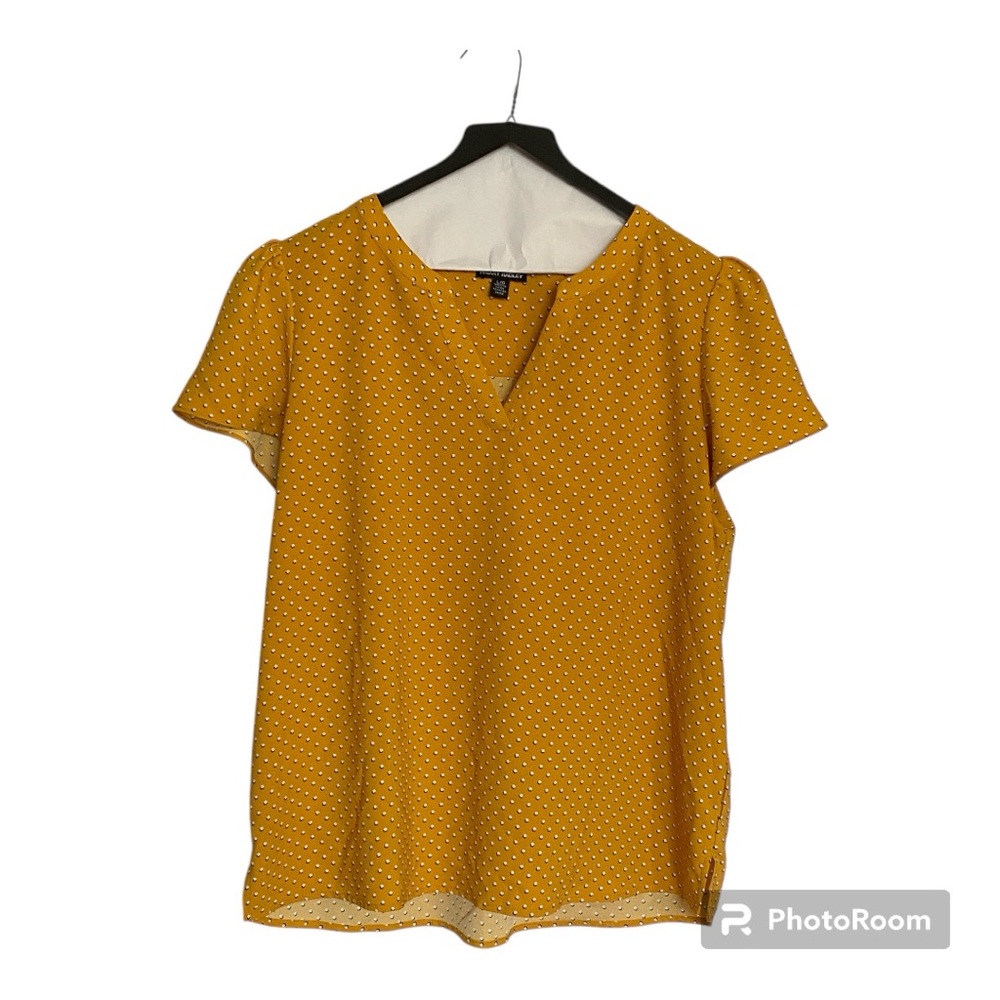 Yellow Polka Dot Women's Top